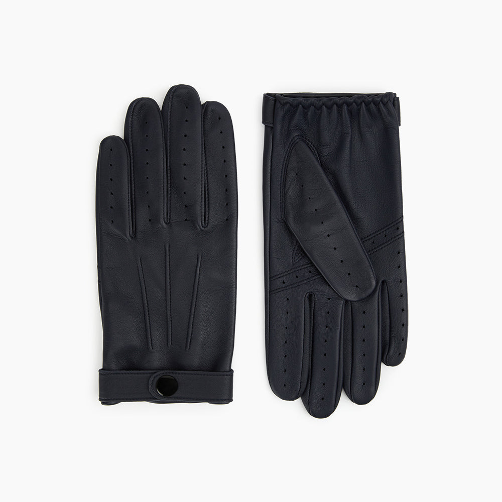 Dents Women's Paris Hairsheep Leather Half-Finger Driving Gloves