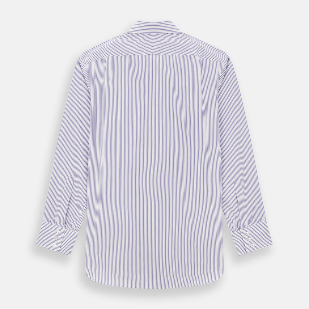 Purple Shadow Stripe Mayfair Shirt