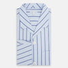 Blue Track Stripe Pyjama Shirt