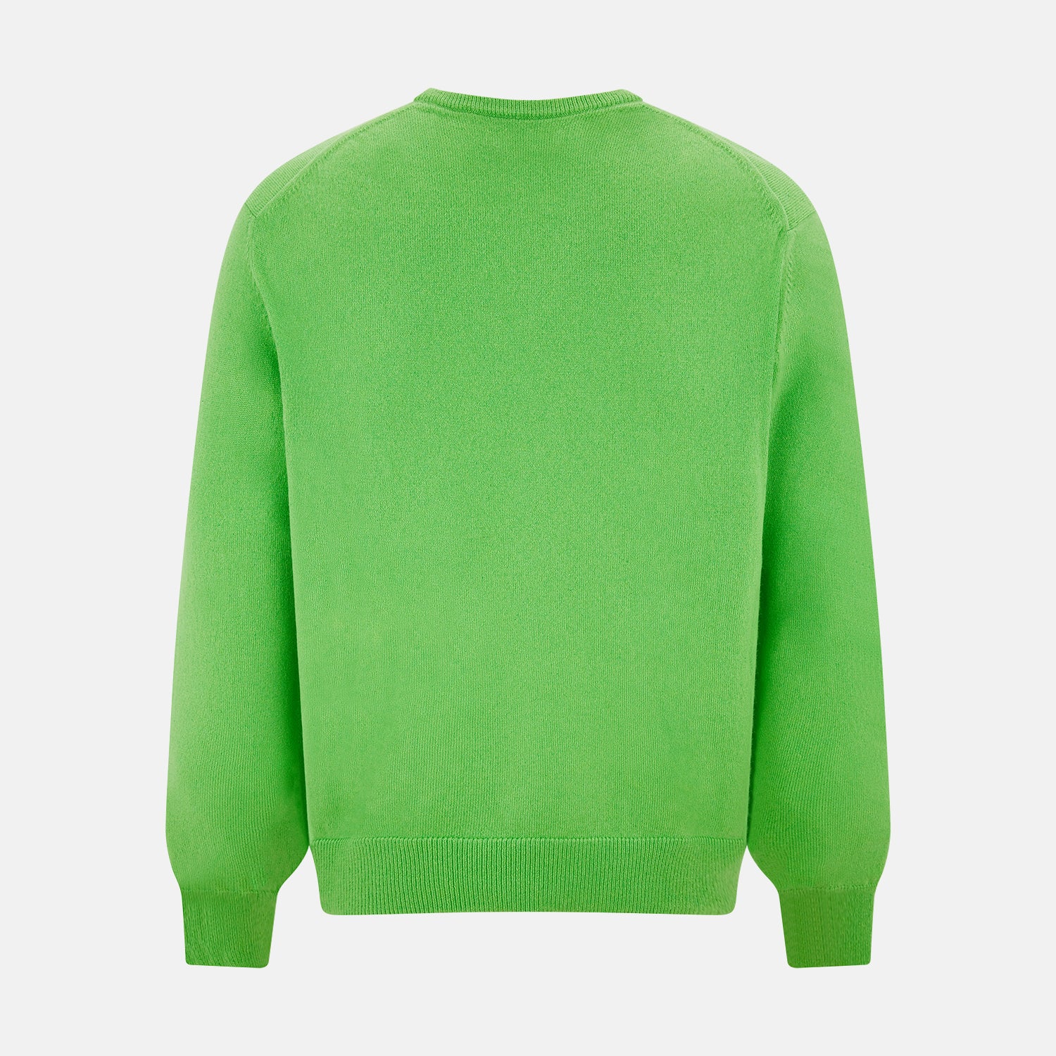 Sweater Neon Green Crewneck S Neon Green Merino Wool Cashmere Crew