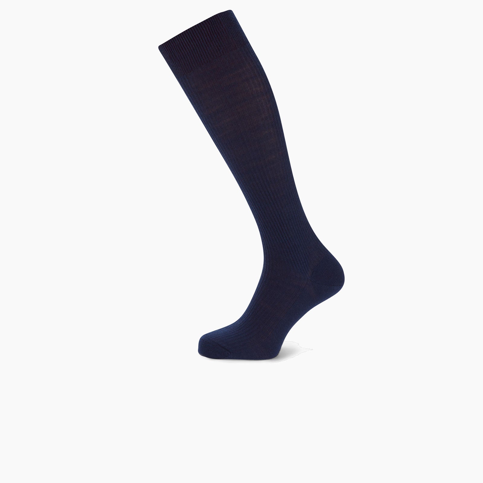 Midnight Blue Long Merino Wool Socks Turnbull And Asser 3104