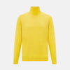 View 1 of product Canary Yellow Fine Merino High Neck Jumper