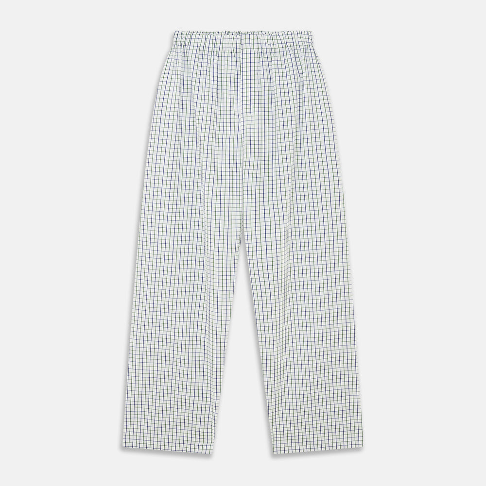 Green and Blue Check Cotton Hyde Pyjama Set