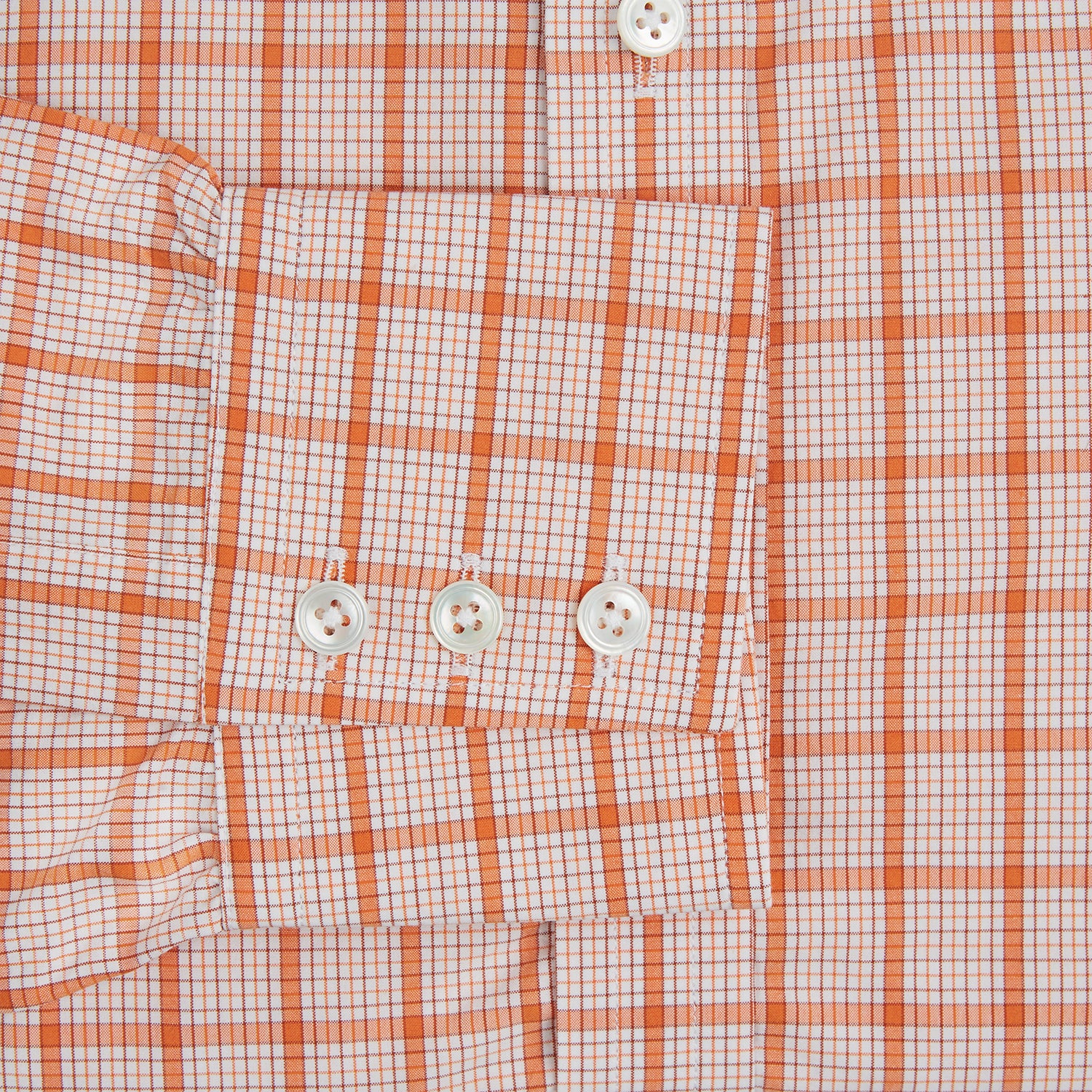 View 3 of product Orange Graph Overlay Check Mayfair Shirt