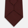 View 3 of product Burgundy Geometric Motif Silk Tie