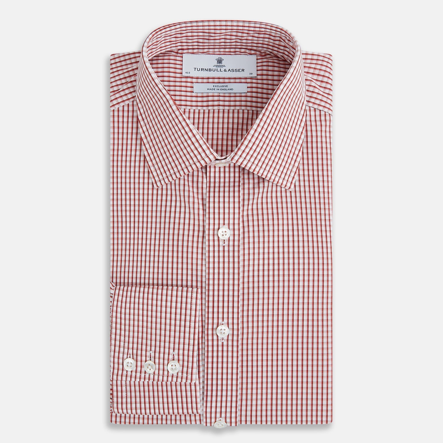 View 5 of product Red Micro Shadow Check Mayfair Shirt