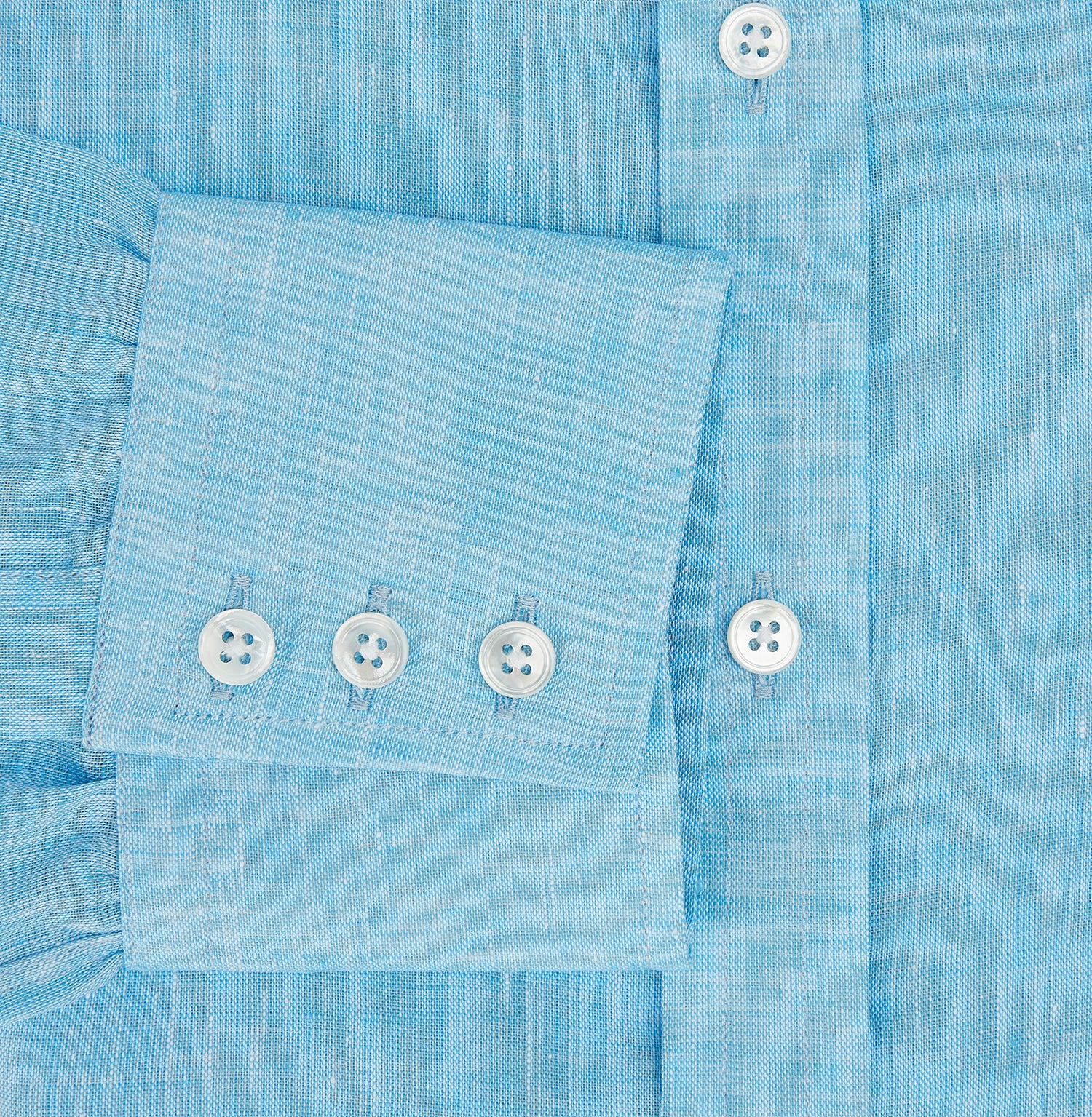 View 4 of product Turquoise Linen Mayfair Shirt