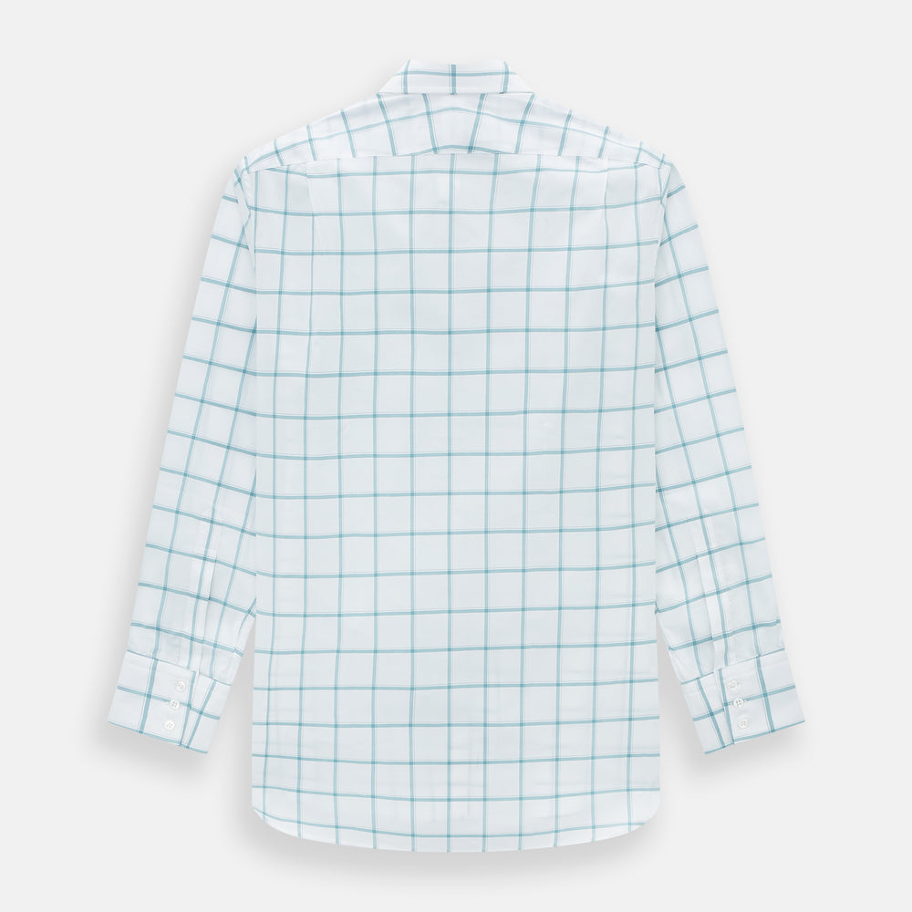 Sage Grid Check Mayfair Shirt