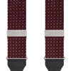 View 2 of product Burgundy Small Spot Adjustable Silk Braces