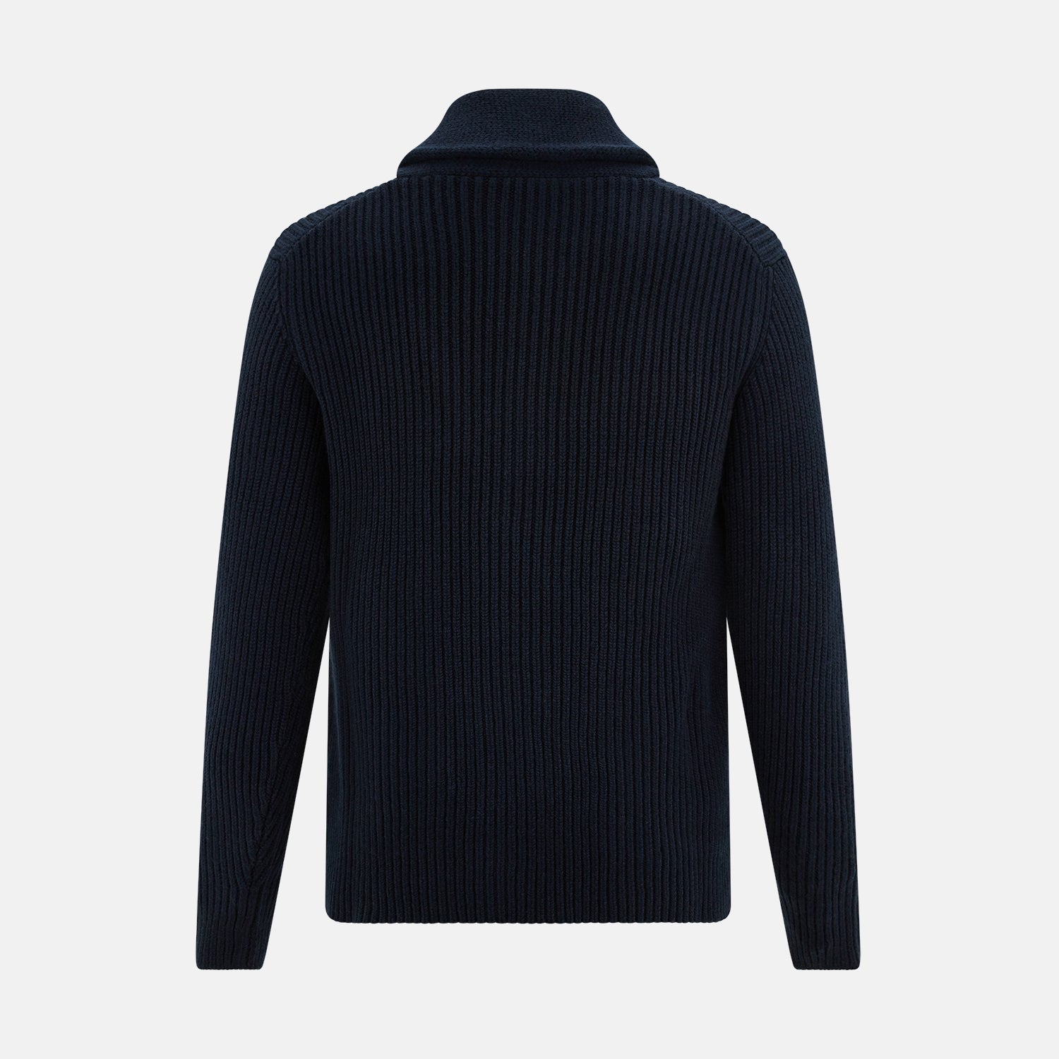 View 3 of product Midnight Blue Cashmere Shawl Collar Cardigan