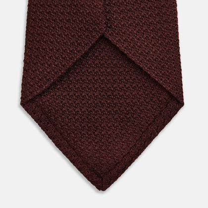 Dark Red Knitted Tie Image 3