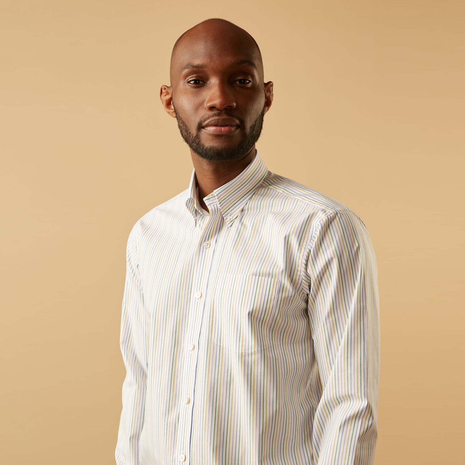View 4 of product Yellow Multi Blazer Stripe Weekend Fit Suffolk Shirt