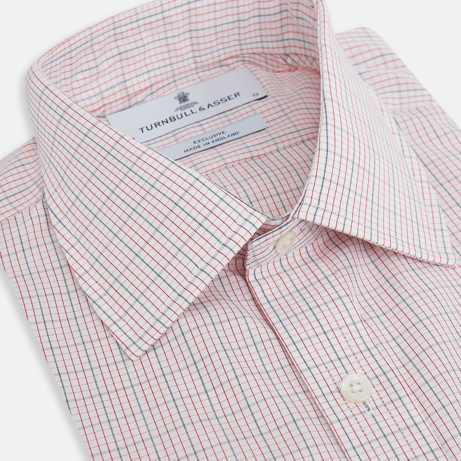 View 2 of product Red Micro Graph Check Mayfair Shirt