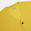 Canary Yellow Fine Merino V-Neck Cardigan