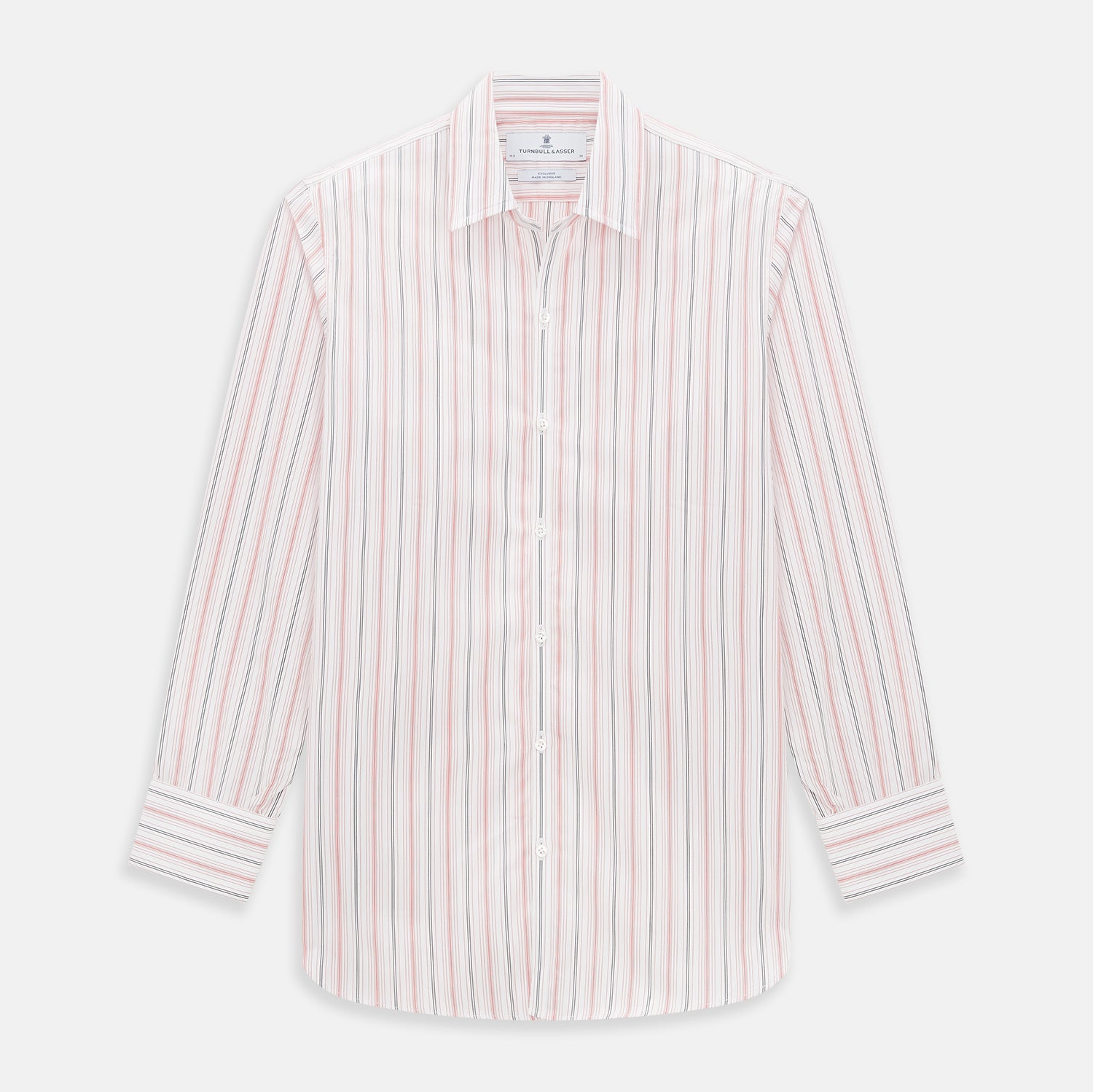 Red Multi Pencil Stripe Windsor Shirt