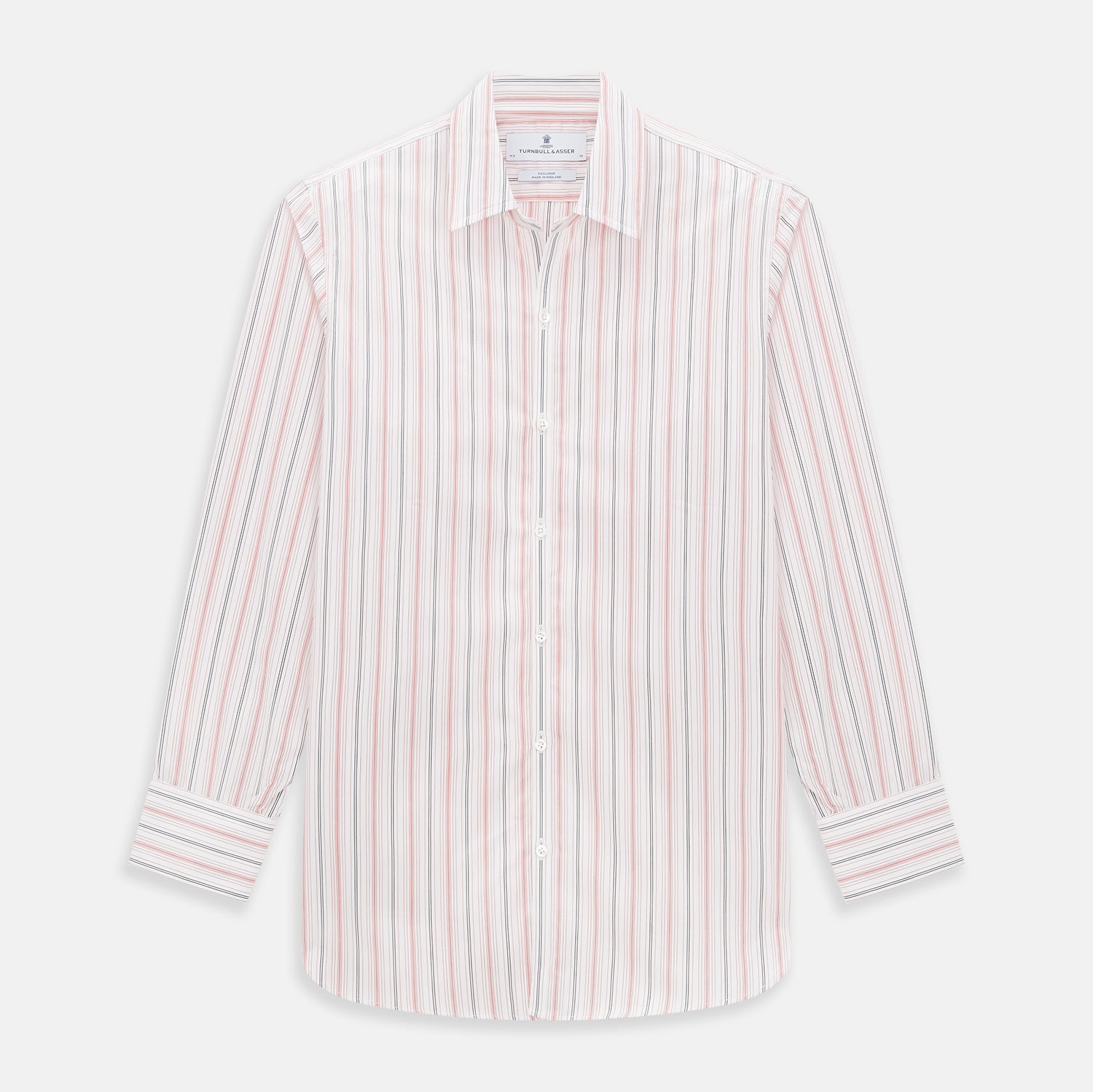 View 1 of product Red Multi Pencil Stripe Windsor Shirt