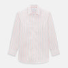 Red Multi Pencil Stripe Windsor Shirt