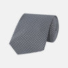 View 1 of product White and black houndstooth Woven Silk Tie