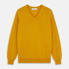 View 1 of product Gold Paden Cashmere V-Neck Jumper