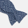 View 2 of product Pale Blue Paisley Silk Bow Tie