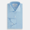 View 4 of product Dr. No Blue Cotton Shirt With Cocktail Cuff As Seen On James Bond