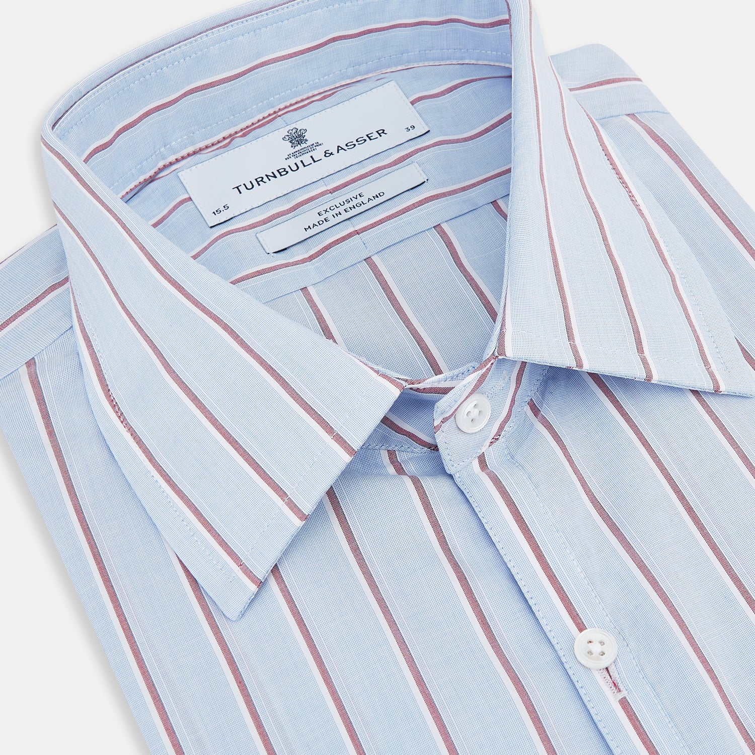 View 2 of product Blue and Burgundy Multi-Stripe Westminster Shirt