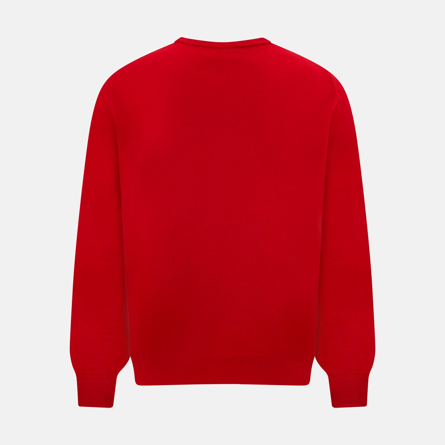 View 3 of product Red Merino Round Neck Jumper