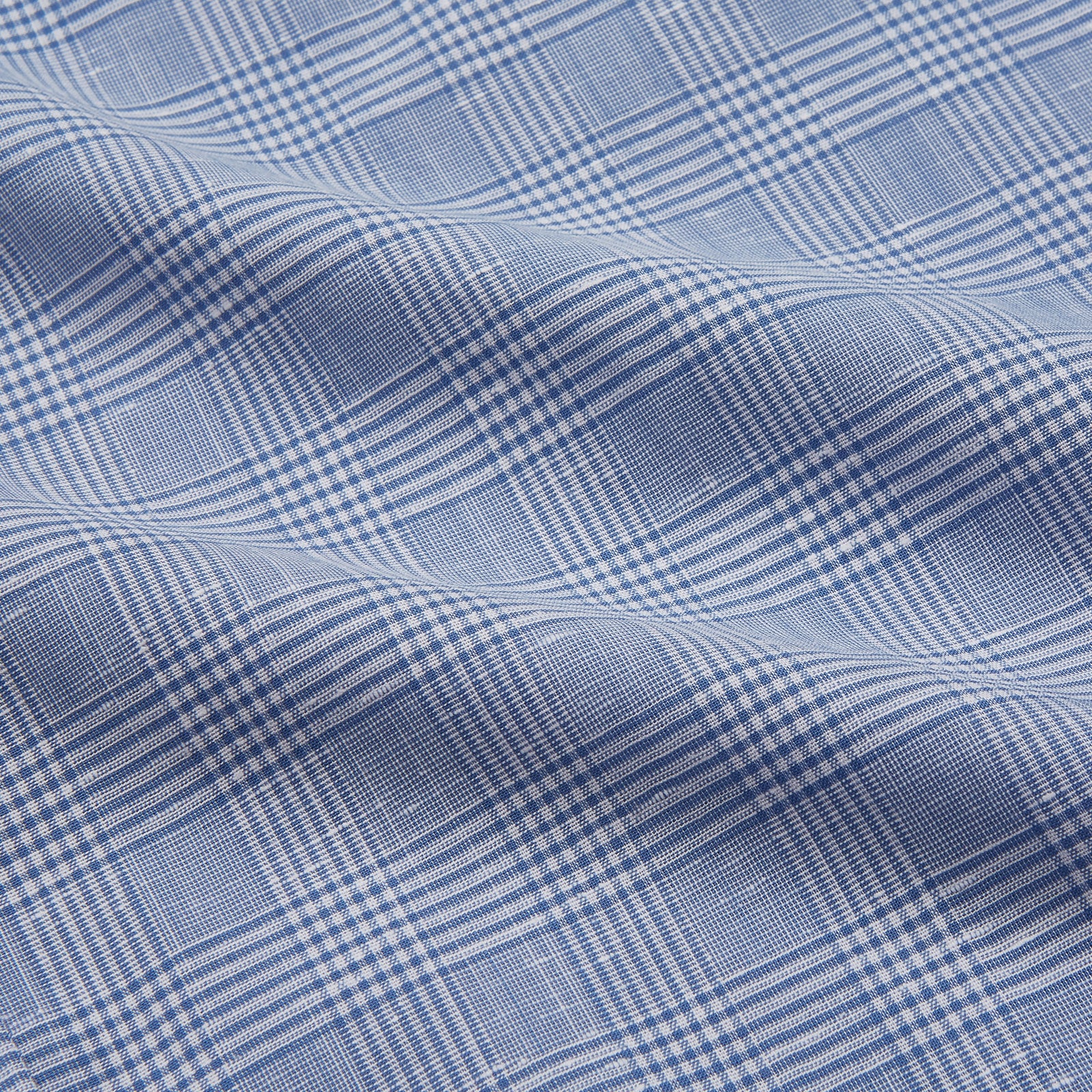 View 2 of product Pale Blue Multi Check Cotton Weekend Fit Williams Shirt