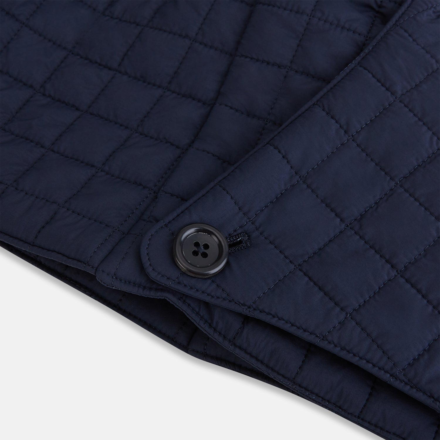 View 5 of product Navy Quilted Hood with Neck Warmer