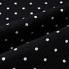 View 3 of product Black and White Spotted Silk Scarf with Fringes