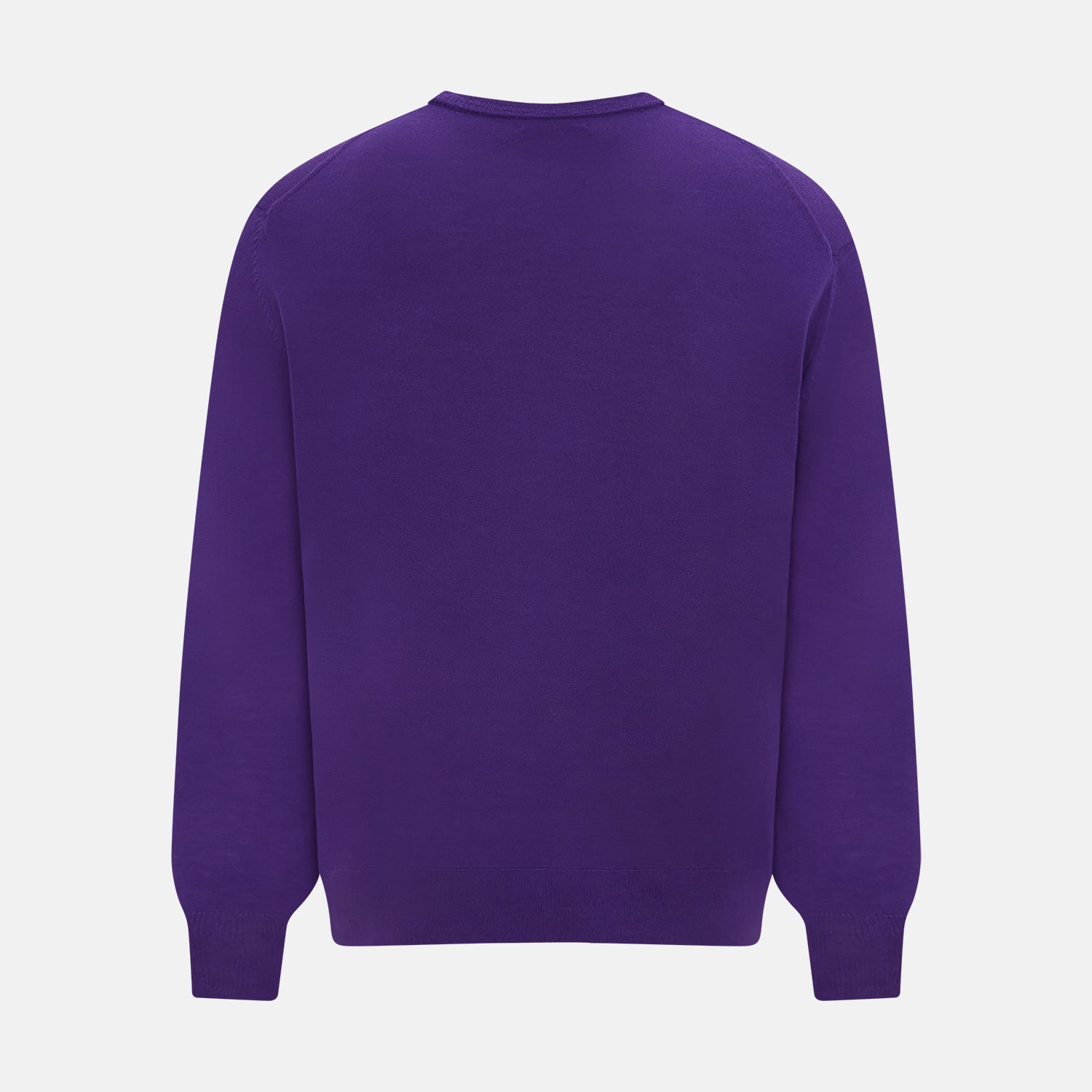 View 3 of product Purple Merino Round Neck Jumper