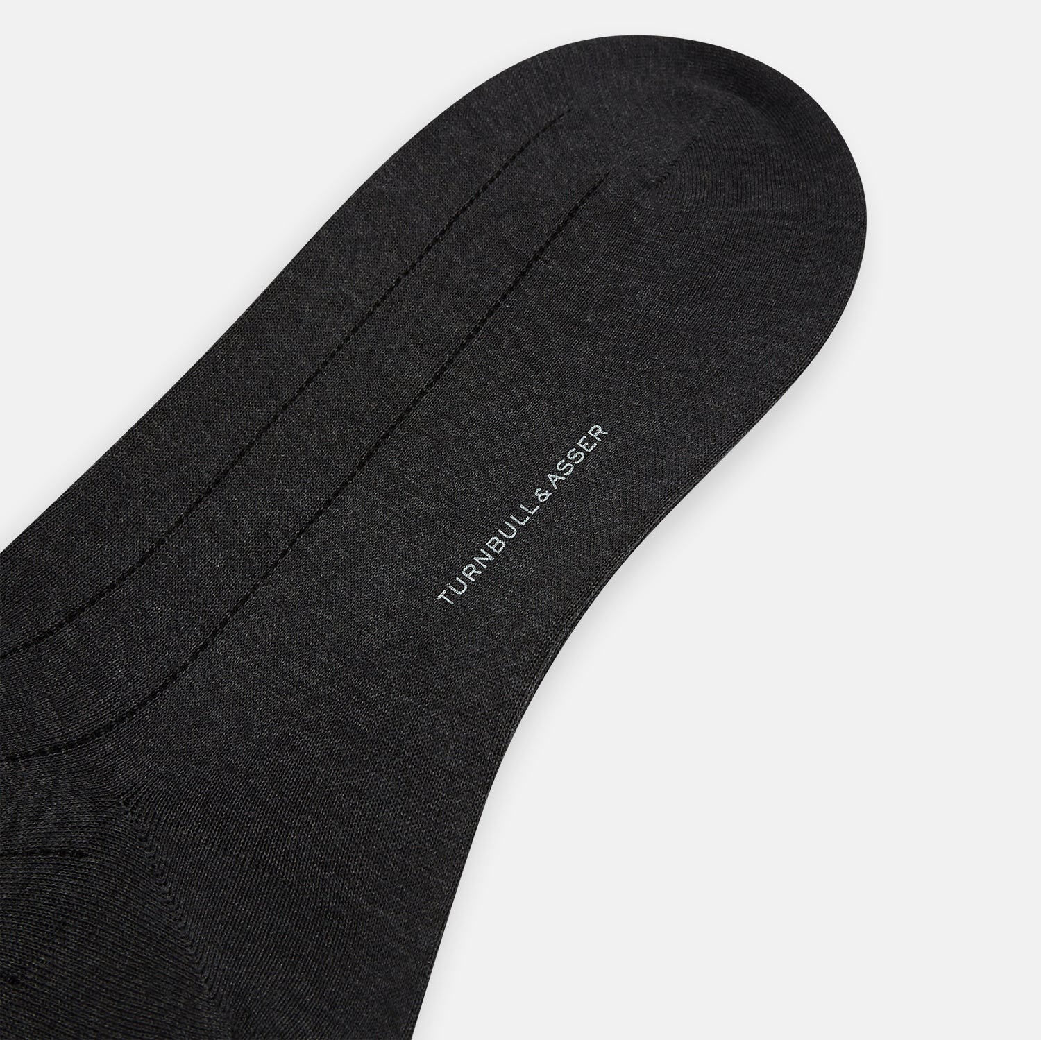 View 3 of product Charcoal/Brown Dash Striped Long Socks