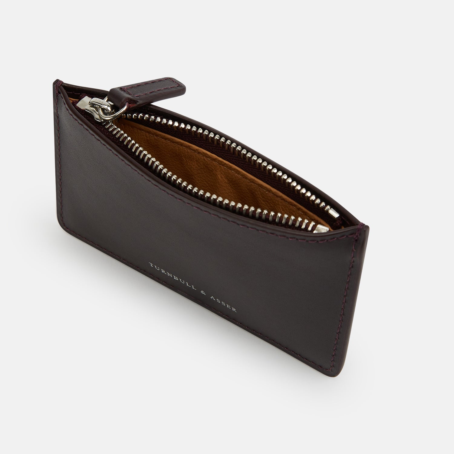 View 2 of product Burgundy Leather Zip Wallet
