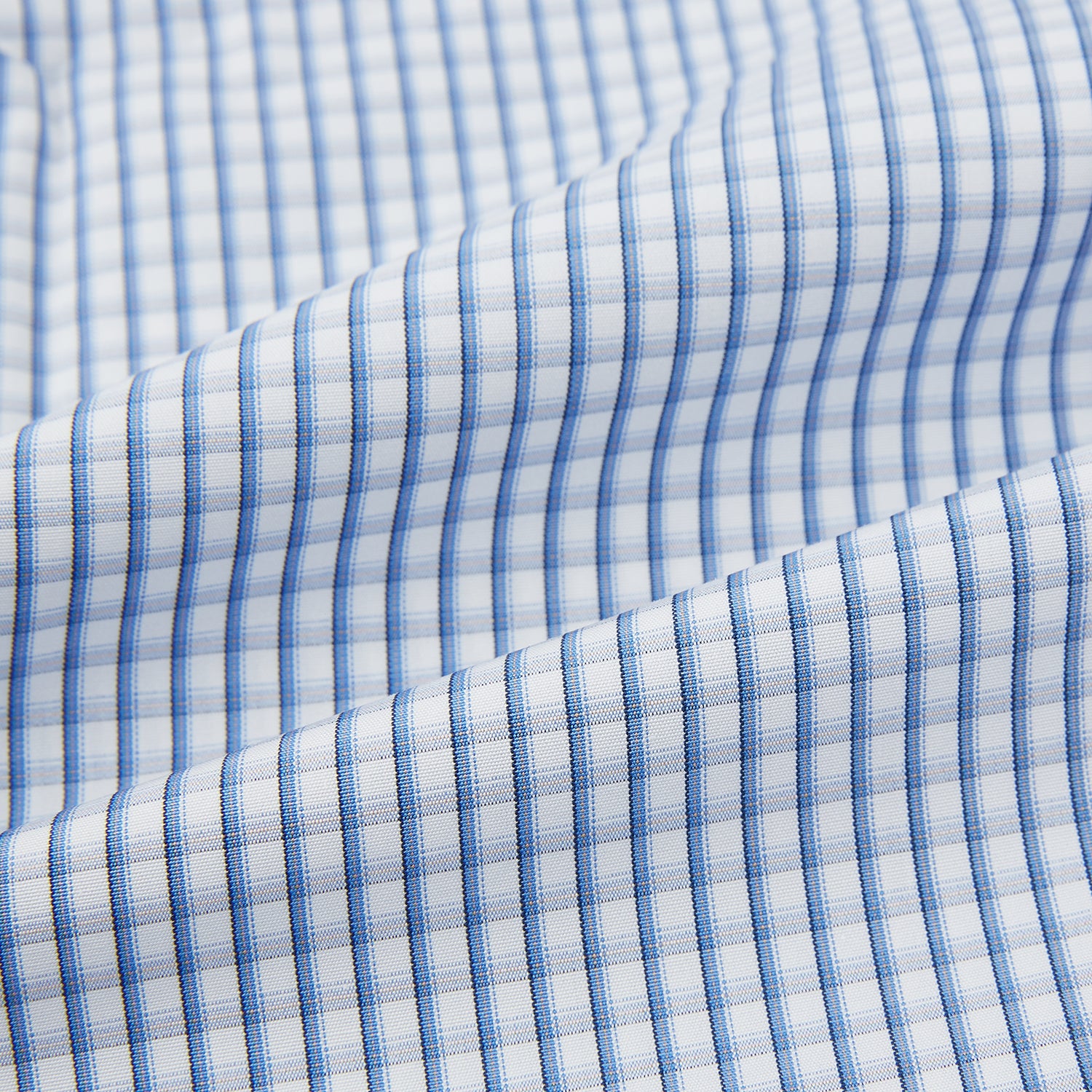 View 6 of product Sky Blue Micro Shadow Check Mayfair Shirt
