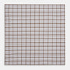 View 3 of product Hand Rolled Brown Overlay Check Handkerchief