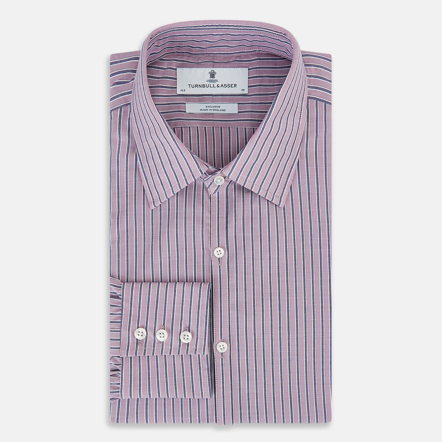 View 5 of product Antique Pink Ticking Stripe Westminster Shirt