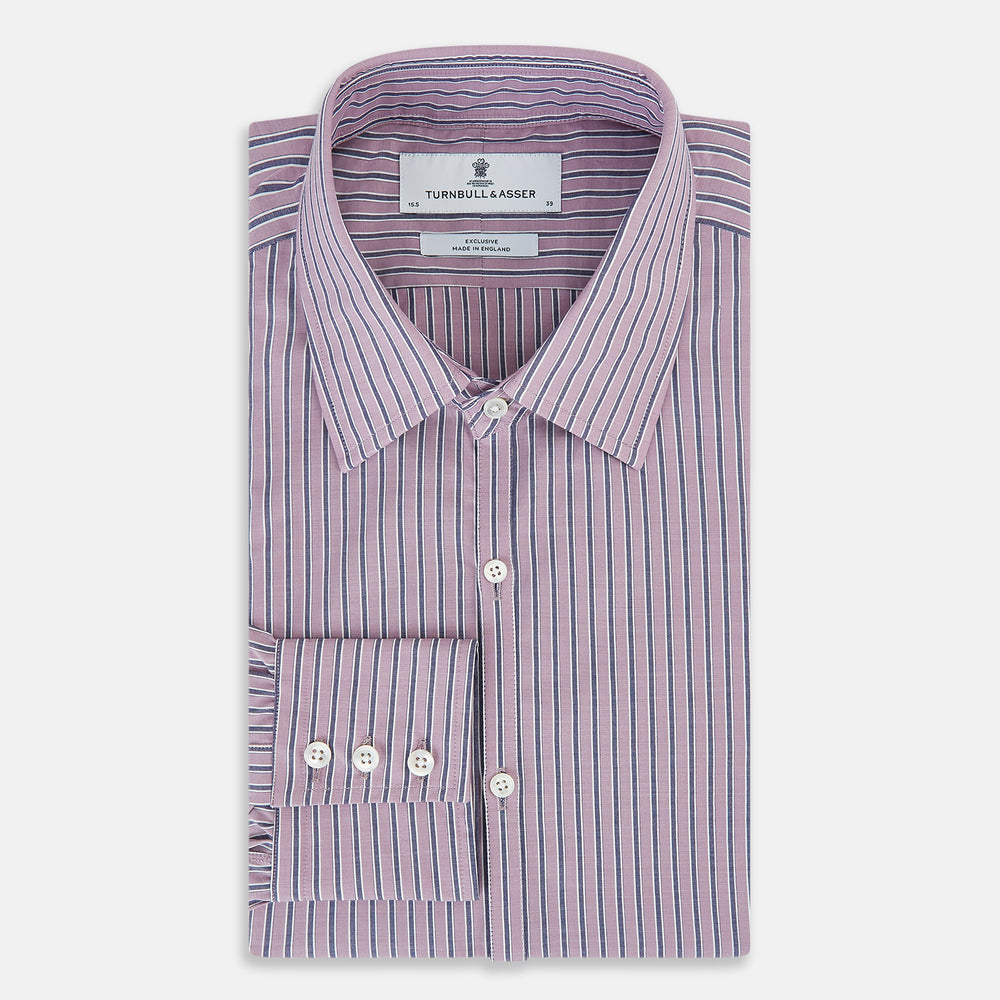 Antique Pink Ticking Stripe Westminster Shirt