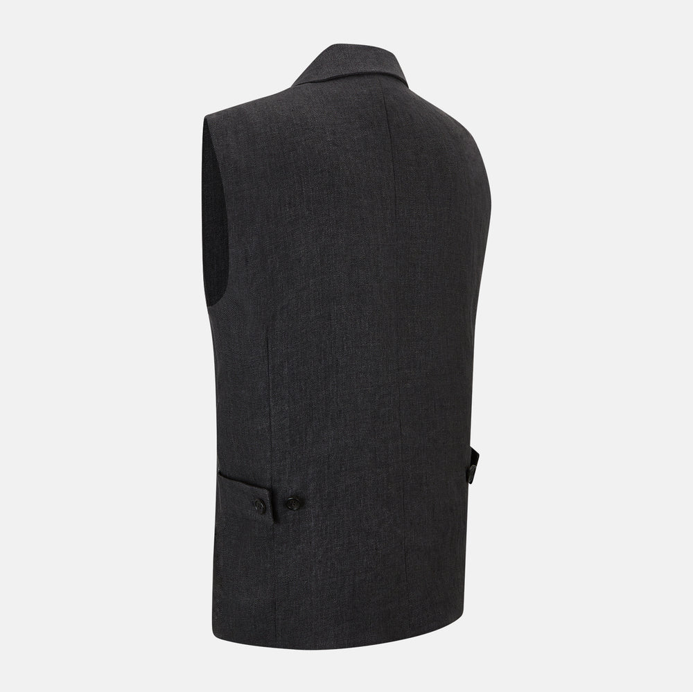 Ash Collared Linen Waistcoat
