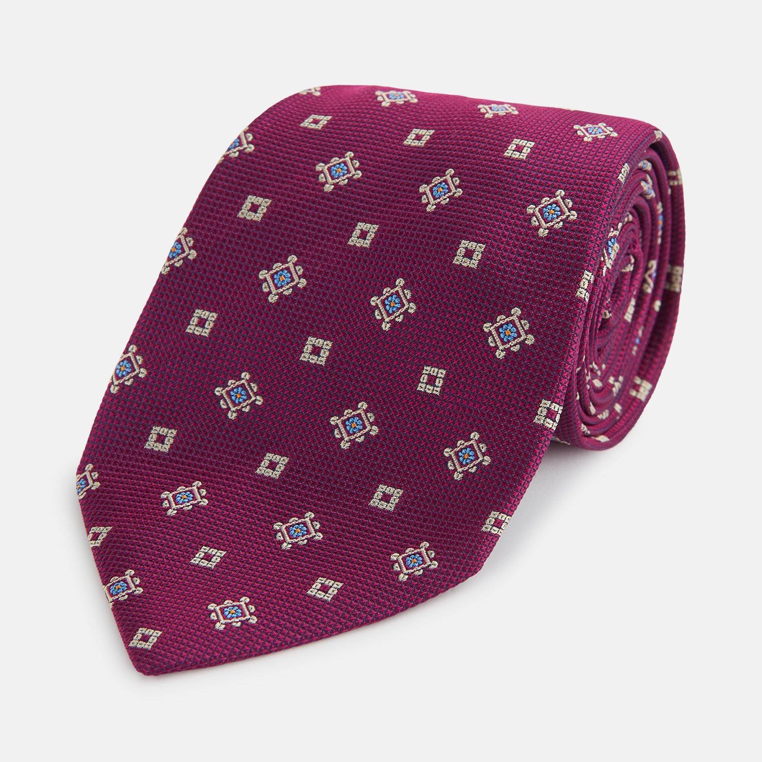 View 1 of product Purple Motif Silk Tie