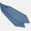 View 3 of product Navy and Blue Micro Dot Silk Cravat