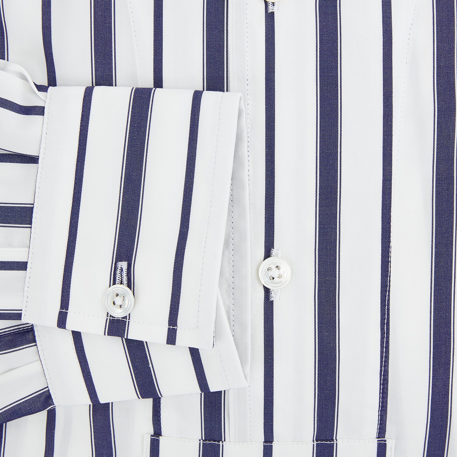 View 4 of product Navy Double Stripe Quarzo Nightshirt