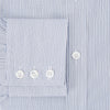 View 4 of product Blue Ticking Pinstripe Mayfair Shirt