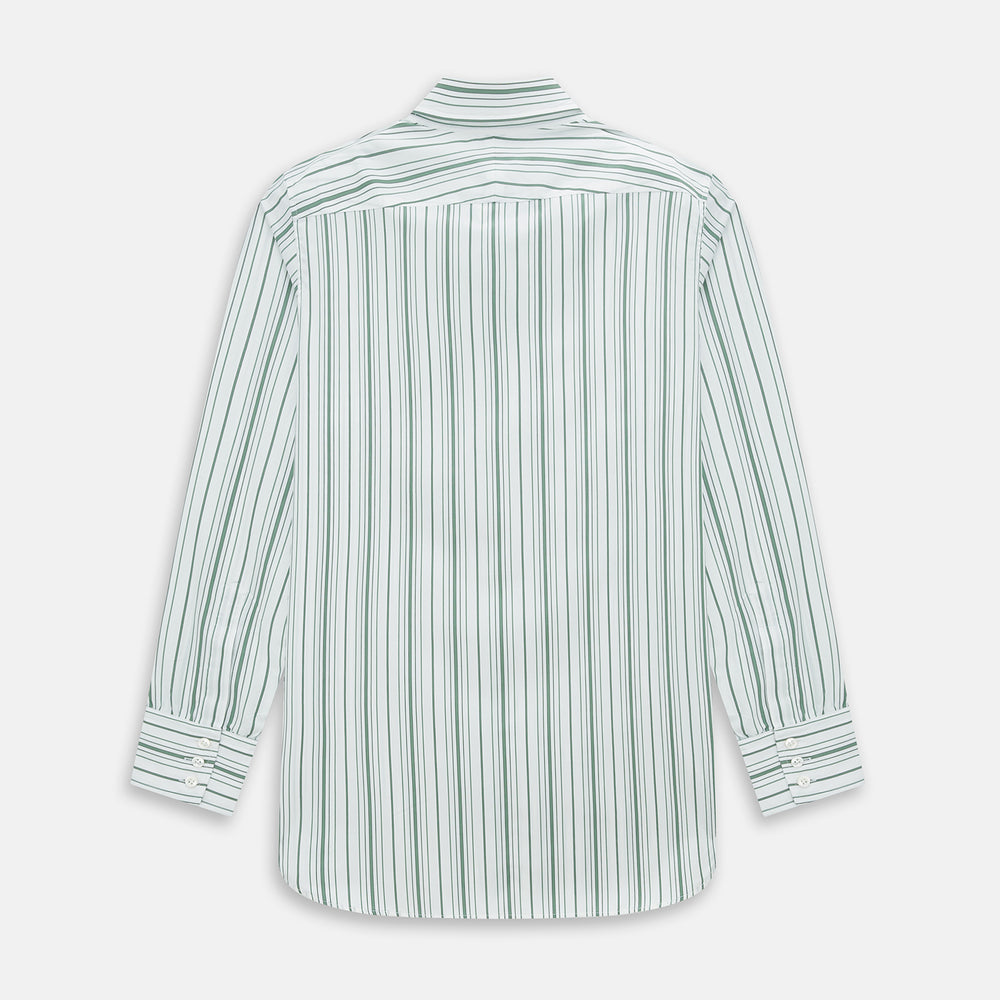SAGE GREEN MULTI STRIPE WESTMINSTER SHIRT