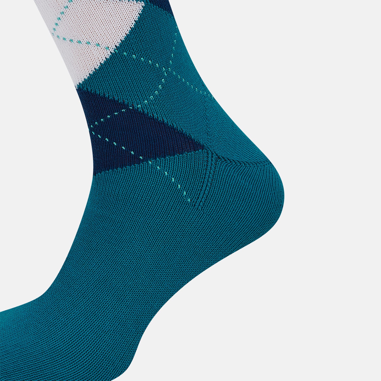 View 4 of product Azzurro Check Mid-Length Socks