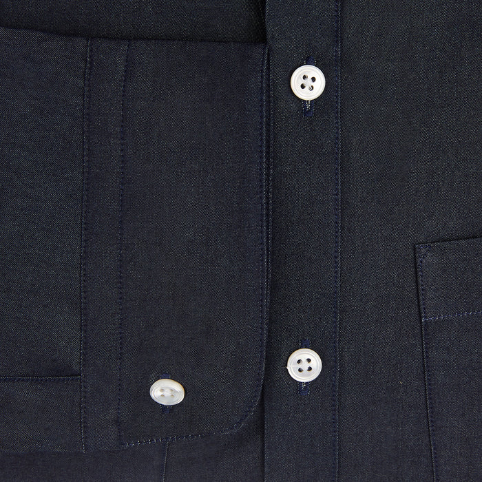 Navy Piccadilly Shirt Image 3