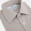 View 2 of product Coffee Micro Shadow Check Mayfair Shirt