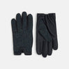 View 1 of product Navy Herringbone Tweed Cashmere-Lined Leather Gloves