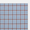View 3 of product Blue and Burgundy Windowpane Check Hand-Rolled Handkerchief
