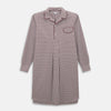 View 1 of product Burgundy Micro Check Winston Long Nightshirt
