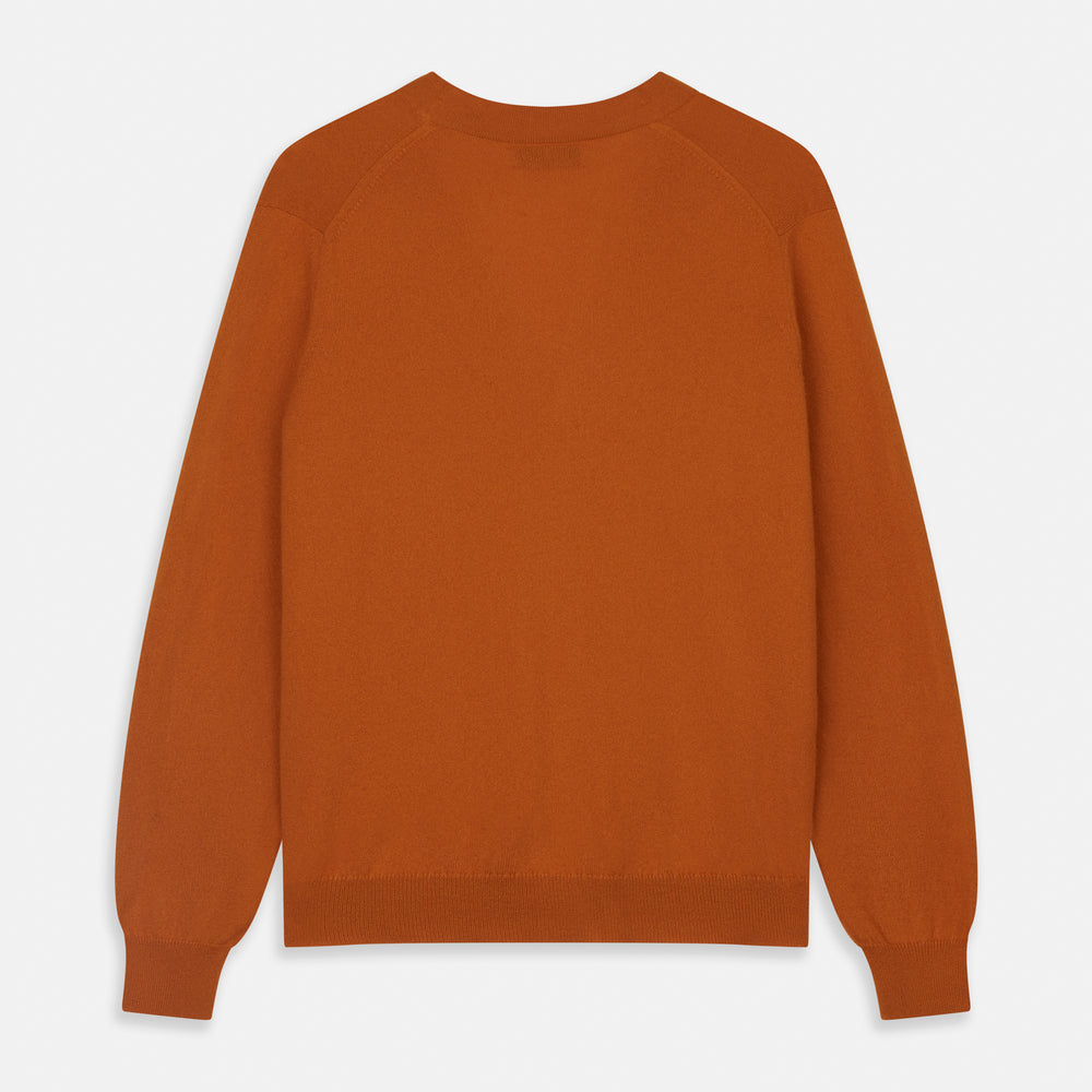 Rust Lachlan Cashmere Cardigan